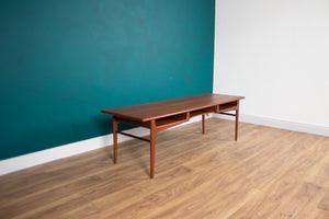 Retro Teak 1960s Danish Midcentury Long Coffee Table