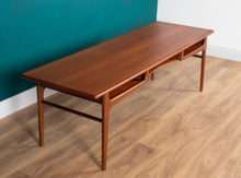 Load image into Gallery viewer, Retro Teak 1960s Danish Midcentury Long Coffee Table