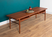 Load image into Gallery viewer, Retro Teak 1960s Danish Midcentury Long Coffee Table