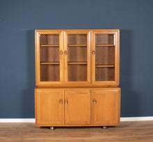 Load image into Gallery viewer, Vintage Ercol Elm Windsor Glazed Display Dresser Sideboard Model 803, 806