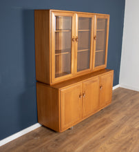 Load image into Gallery viewer, Vintage Ercol Elm Windsor Glazed Display Dresser Sideboard Model 803, 806