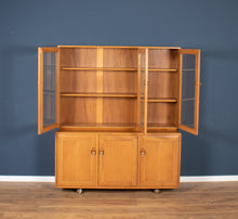 Load image into Gallery viewer, Vintage Ercol Elm Windsor Glazed Display Dresser Sideboard Model 803, 806