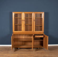 Load image into Gallery viewer, Vintage Ercol Elm Windsor Glazed Display Dresser Sideboard Model 803, 806