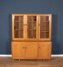 Load image into Gallery viewer, Vintage Ercol Elm Windsor Glazed Display Dresser Sideboard Model 803, 806