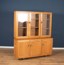 Load image into Gallery viewer, Vintage Ercol Elm Windsor Glazed Display Dresser Sideboard Model 803, 806