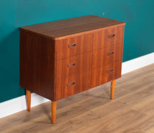 Load image into Gallery viewer, Retro Teak 1960s Bedside Chest Of Drawers