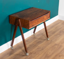 Load image into Gallery viewer, Danish Rosewood Sewing Table By Severin Hansen For Haslev Moelsnedkeri Side Table Lamp Table