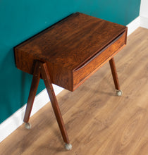 Load image into Gallery viewer, Danish Rosewood Sewing Table By Severin Hansen For Haslev Moelsnedkeri Side Table Lamp Table