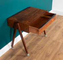 Load image into Gallery viewer, Danish Rosewood Sewing Table By Severin Hansen For Haslev Moelsnedkeri Side Table Lamp Table