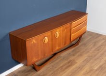 Load image into Gallery viewer, Teak 1960s Beutility Mid Century Sideboard With X Legs