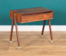 Load image into Gallery viewer, Danish Rosewood Sewing Table By Severin Hansen For Haslev Moelsnedkeri Side Table Lamp Table