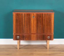 Load image into Gallery viewer, Retro Rosewood MidCentury Drinks Cabinet Bar Low Cabinet Sideboard