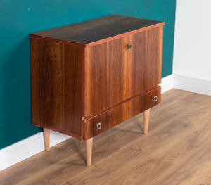 Retro Rosewood MidCentury Drinks Cabinet Bar Low Cabinet Sideboard