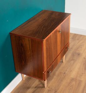 Retro Rosewood MidCentury Drinks Cabinet Bar Low Cabinet Sideboard