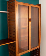 Load image into Gallery viewer, Retro Teak 1960s Mid Century Three Bay Ladder Shelving System