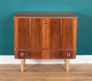 Retro Rosewood MidCentury Drinks Cabinet Bar Low Cabinet Sideboard