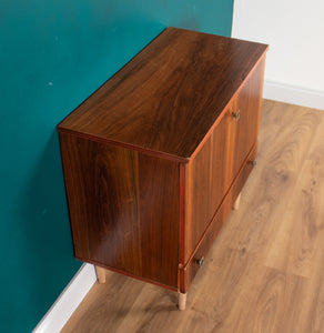 Retro Rosewood MidCentury Drinks Cabinet Bar Low Cabinet Sideboard