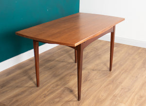 Retro Teak 1960s Elliots Of Newbury Mid Century Extending Dining Table & 6 Chairs