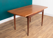 Load image into Gallery viewer, Retro Teak 1960s Elliots Of Newbury Mid Century Extending Dining Table &amp; 6 Chairs