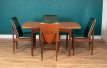 Load image into Gallery viewer, Retro Teak 1960s Elliots Of Newbury Mid Century Extending Dining Table &amp; 6 Chairs