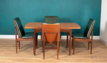 Load image into Gallery viewer, Retro Teak 1960s Elliots Of Newbury Mid Century Extending Dining Table &amp; 6 Chairs