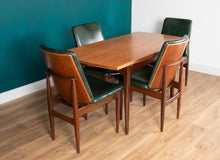 Load image into Gallery viewer, Retro Teak 1960s Elliots Of Newbury Mid Century Extending Dining Table &amp; 6 Chairs