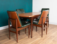 Load image into Gallery viewer, Retro Teak 1960s Elliots Of Newbury Mid Century Extending Dining Table &amp; 6 Chairs