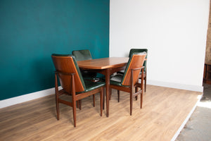 Retro Teak 1960s Elliots Of Newbury Mid Century Extending Dining Table & 6 Chairs