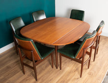 Load image into Gallery viewer, Retro Teak 1960s Elliots Of Newbury Mid Century Extending Dining Table &amp; 6 Chairs