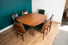 Load image into Gallery viewer, Retro Teak 1960s Elliots Of Newbury Mid Century Extending Dining Table &amp; 6 Chairs