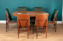 Load image into Gallery viewer, Retro Teak 1960s Elliots Of Newbury Mid Century Extending Dining Table &amp; 6 Chairs