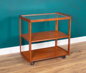 Retro Teak 1960s Meredew Drinks Serving Trolley