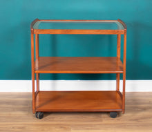 Load image into Gallery viewer, Retro Teak 1960s Meredew Drinks Serving Trolley