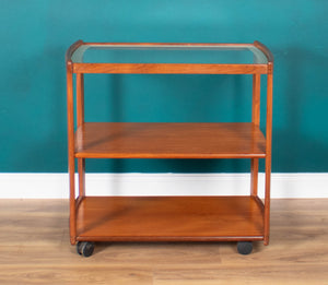 Retro Teak 1960s Meredew Drinks Serving Trolley