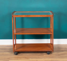 Load image into Gallery viewer, Retro Teak 1960s Meredew Drinks Serving Trolley