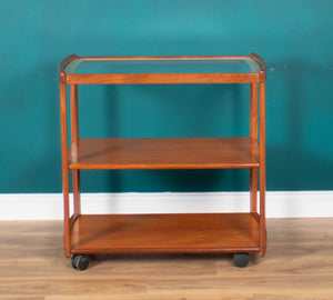 Retro Teak 1960s Meredew Drinks Serving Trolley