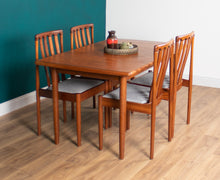 Load image into Gallery viewer, Retro Teak 1960s Meredew Dining Table &amp; 4 Chairs Mid Century