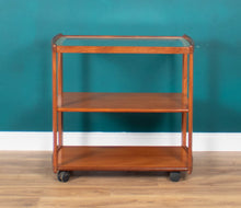 Load image into Gallery viewer, Retro Teak 1960s Meredew Drinks Serving Trolley