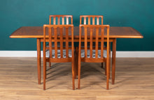 Load image into Gallery viewer, Retro Teak 1960s Meredew Dining Table &amp; 4 Chairs Mid Century