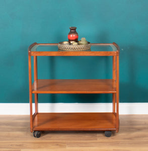 Retro Teak 1960s Meredew Drinks Serving Trolley