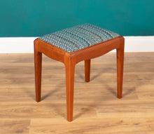 Load image into Gallery viewer, Retro Teak 1960s Dressing Table Foot Stool