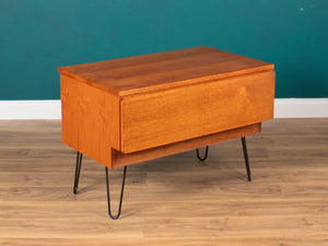 Retro Teak 1960s Tapley Console Side Lamp Table With Drawer