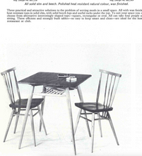 Load image into Gallery viewer, Retro Ercol Elm Blonde Model 395 Breakfast Table &amp; Four 392 Windsor Stacking Chairs