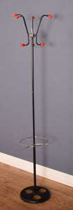 Vintage 1950s Retro Metal Coat Stand Coat Hook Umbrella Stand