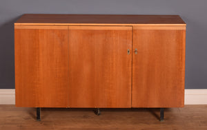 Retro Teak 1960s Sideboard Desk Compact Cabinet