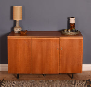 Retro Teak 1960s Sideboard Desk Compact Cabinet