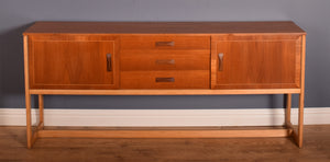 Retro Long Retro Teak 1960s Danish Style Sideboard