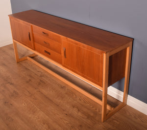 Retro Long Retro Teak 1960s Danish Style Sideboard