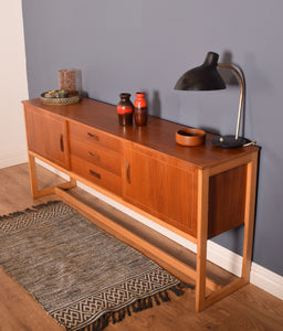 Retro Long Retro Teak 1960s Danish Style Sideboard