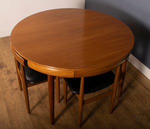 Retro Teak 1960s Hans Olsen "Roundette" Teak Dining Table & 6 For Frem Rølje